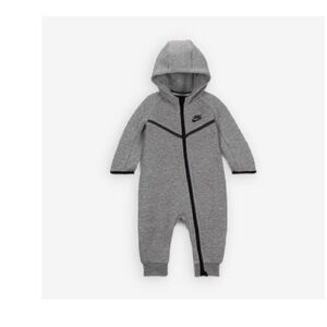Nike Kids Gray Hooded Footie